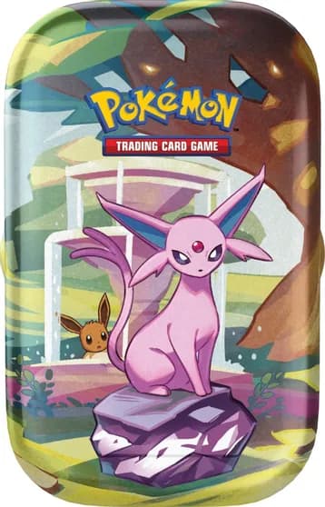 SV Prismatic Evolutions — Mini Tin [Espeon]
