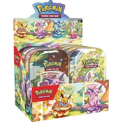 SV Prismatic Evolutions — Mini Tin Display