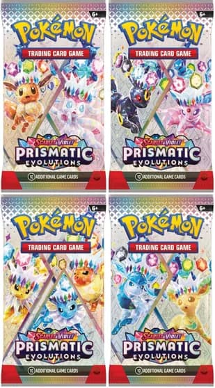 SV Prismatic Evolutions — Booster Pack Art Bundle [Set of 4]