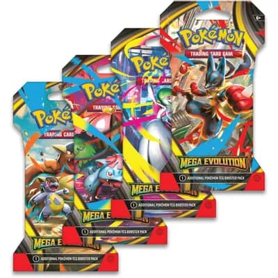 ME Mega Evolution — Sleeved Booster Pack Art Bundle [Set of 4]