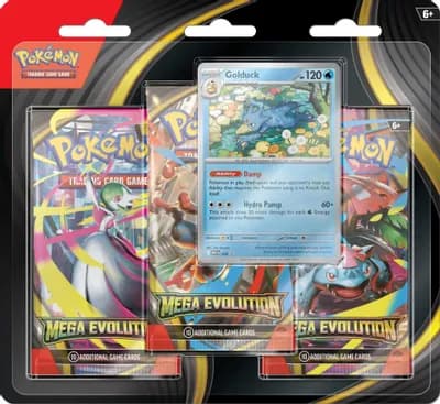 ME Mega Evolution — 3 Pack Blister [Golduck]