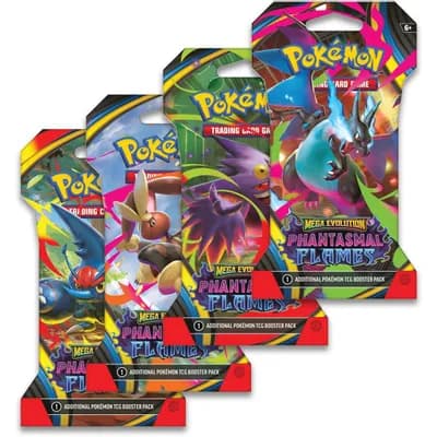 ME Phantasmal Flames — Sleeved Booster Pack Art Bundle [Set of 4]