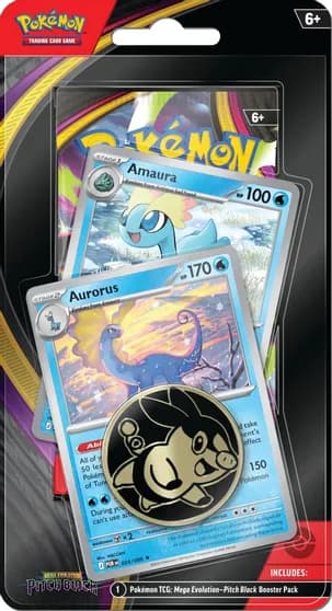 ME Pitch Black — Premium Checklane Blister [Amaura, Aurorus] (Target Exclusive)