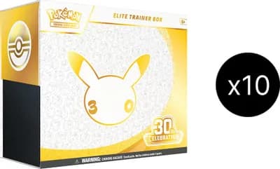 30th Celebration Elite Trainer Box Case Booster Box